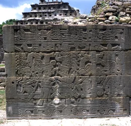 North-West Relief, Totonac, North wall, South Ball Court, Late Classic period